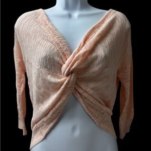 Woman Open Front Design Long Sleeve